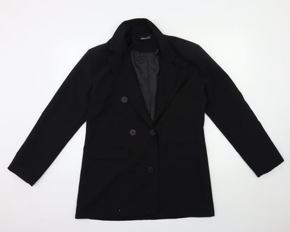 Boohoo Womens Black   Jacket Blazer Size 10
