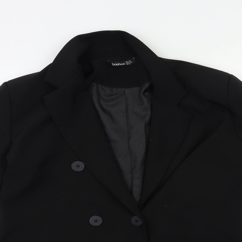 Boohoo Womens Black   Jacket Blazer Size 10