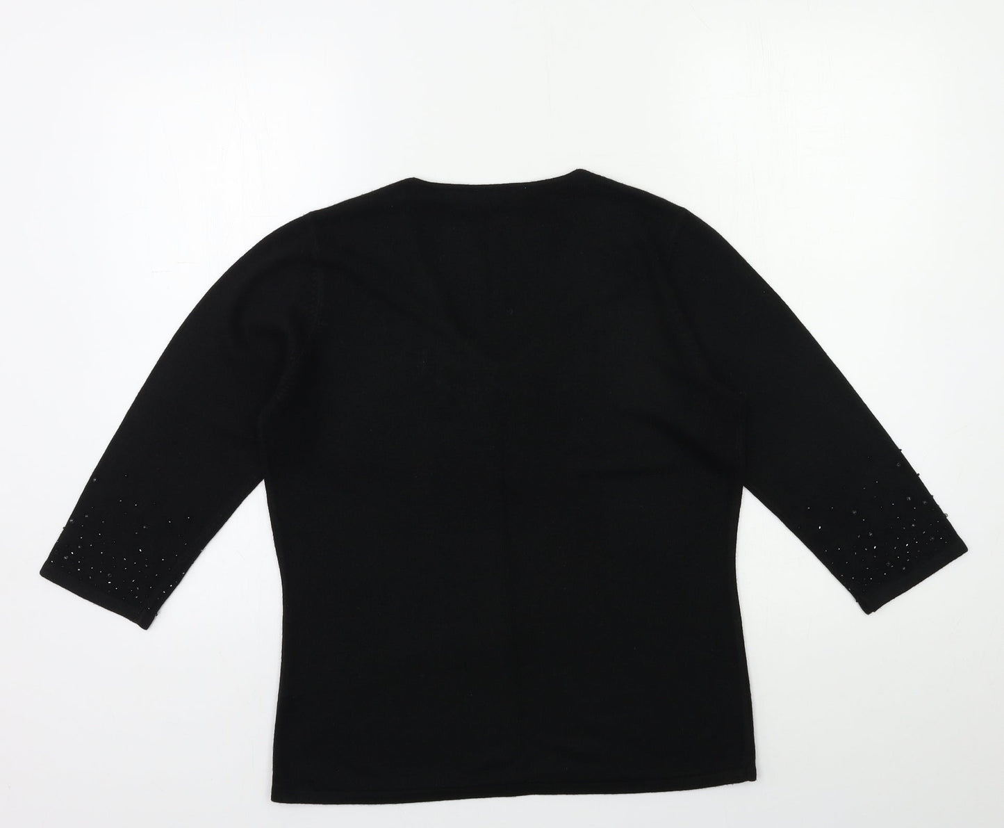 Womens UK Size 12 BHS Black Pullover Jumper