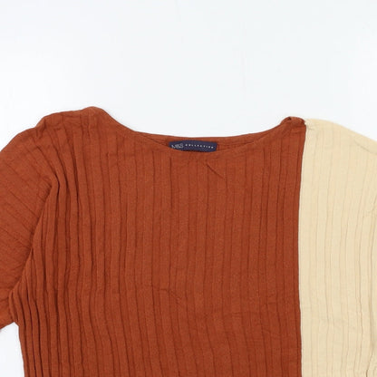 Womens UK Size M Marks and Spencer Brown Pullover Jumper