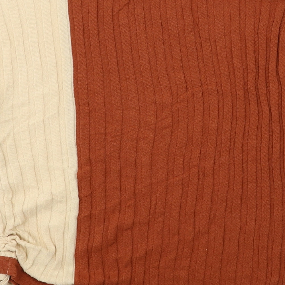 Womens UK Size M Marks and Spencer Brown Pullover Jumper