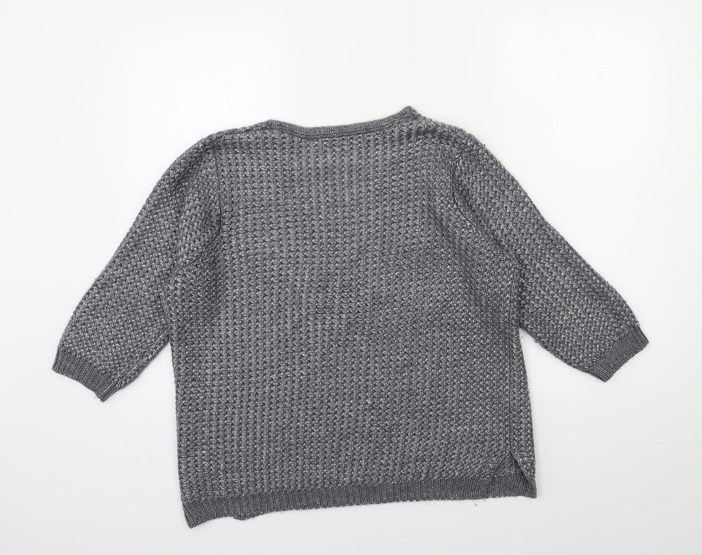 George Womens Grey  Knit Pullover Jumper Size M