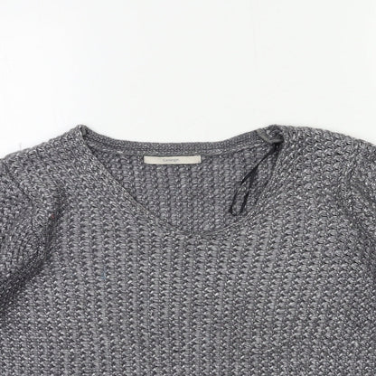 George Womens Grey  Knit Pullover Jumper Size M