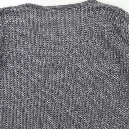 George Womens Grey  Knit Pullover Jumper Size M