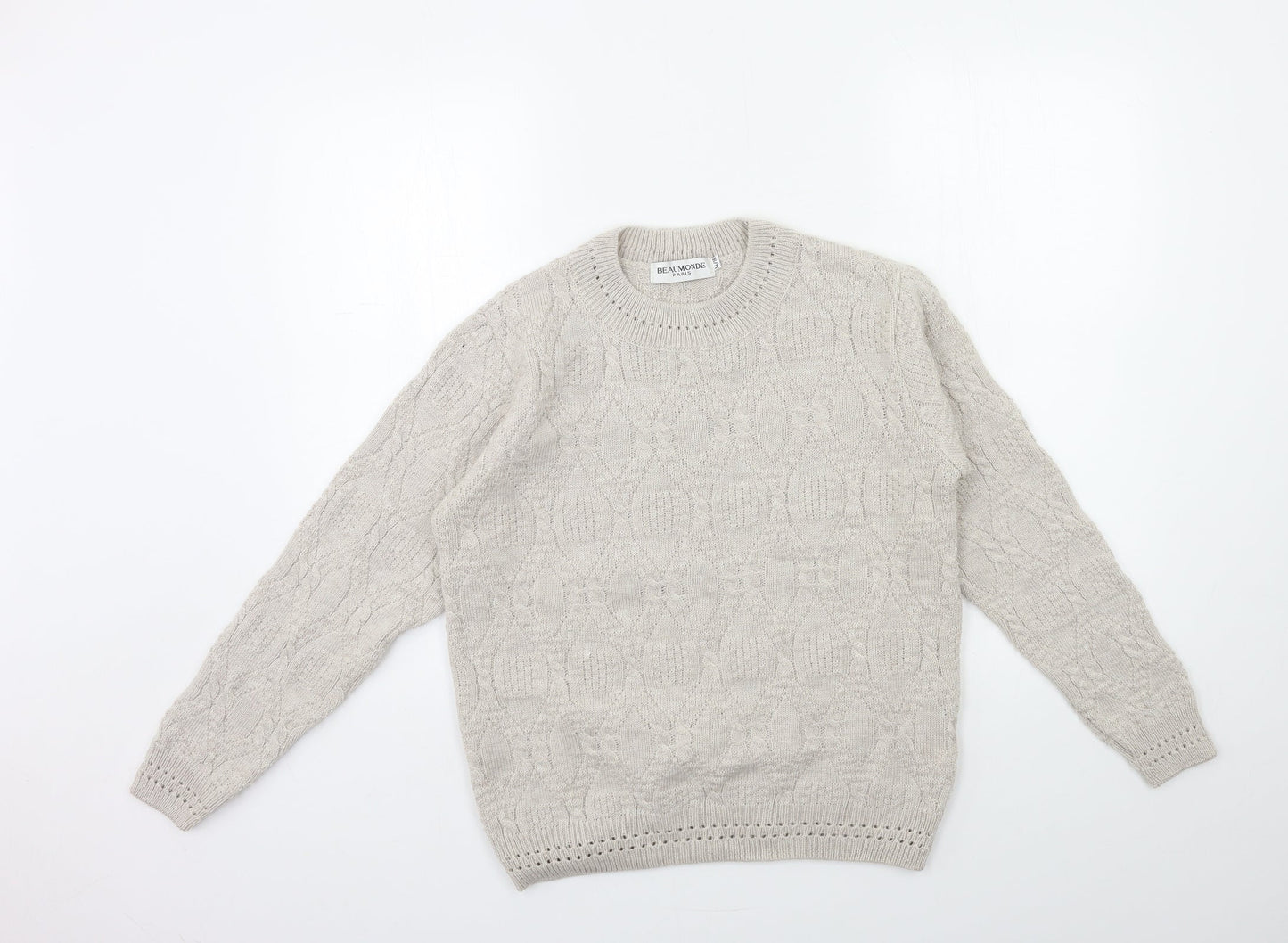Womens UK Size 14 Beaumonde Grey Pullover Jumper