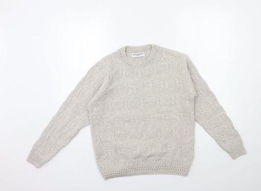 Womens UK Size 14 Beaumonde Grey Pullover Jumper