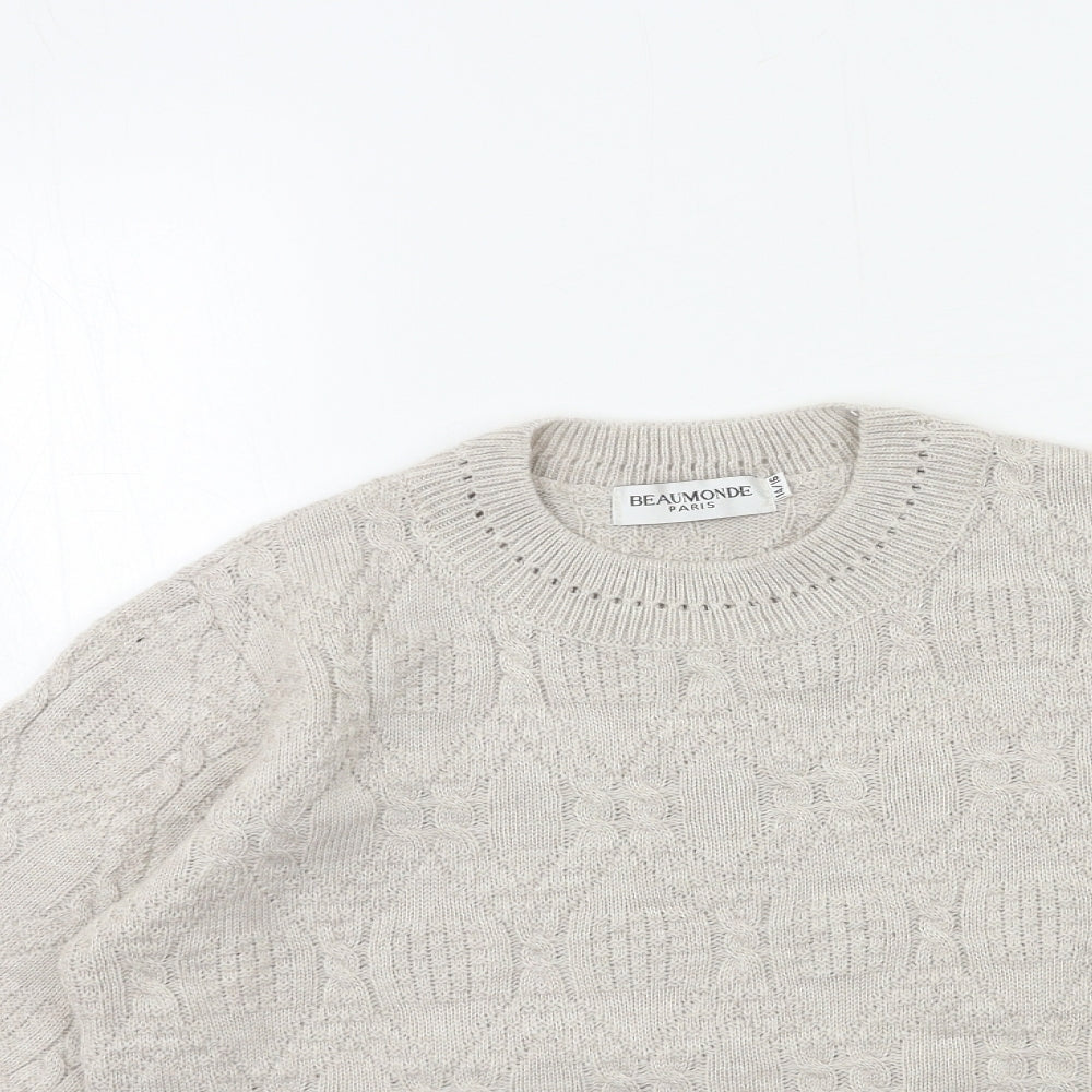 Womens UK Size 14 Beaumonde Grey Pullover Jumper