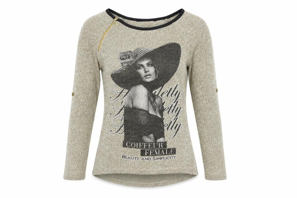 Womens UK Size M Preworn Beige Pullover Jumper