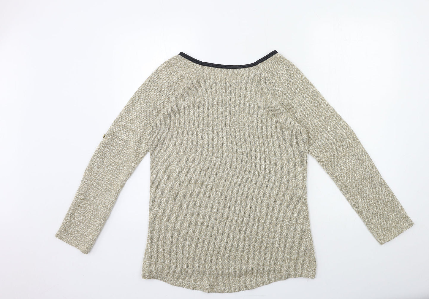Womens UK Size M Preworn Beige Pullover Jumper