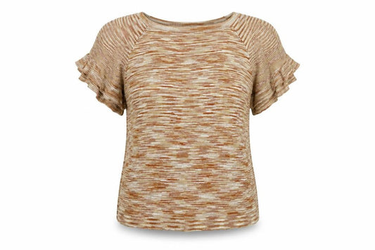 Womens UK Size 18 ET VOUS Brown Pullover Jumper