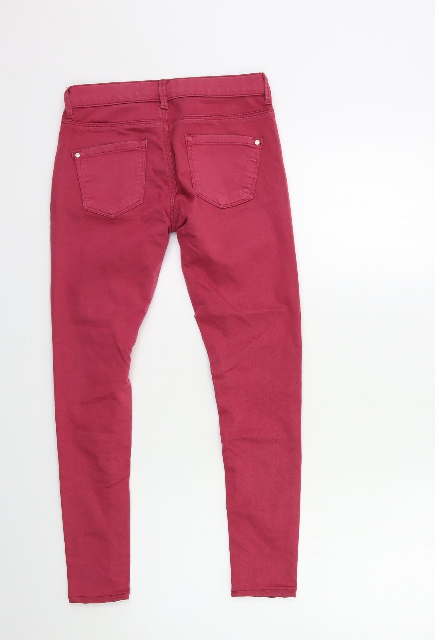 Topshop Womens Pink  Denim Skinny Jeans Size 26 in L30 in