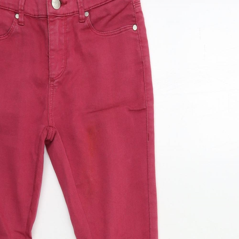 Topshop Womens Pink  Denim Skinny Jeans Size 26 in L30 in