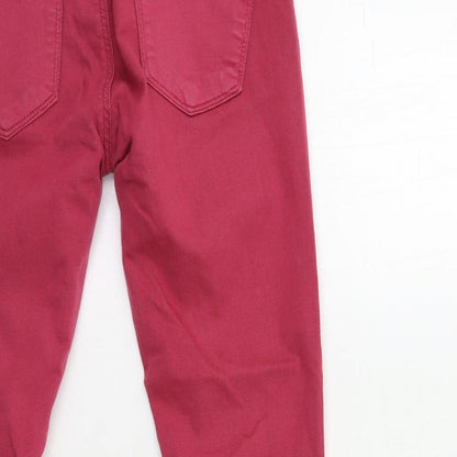 Topshop Womens Pink  Denim Skinny Jeans Size 26 in L30 in