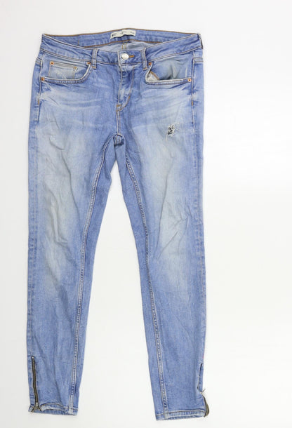 Womens UK Size 30 in Gina Tricot Regular Fit Skinny Blue Jeans