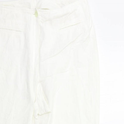 Womens UK Size 32 in Preworn Regular Fit  White Trousers