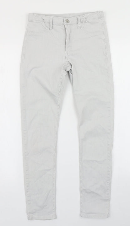&Denim Girls Grey  Denim Skinny Jeans Size 11-12 Years