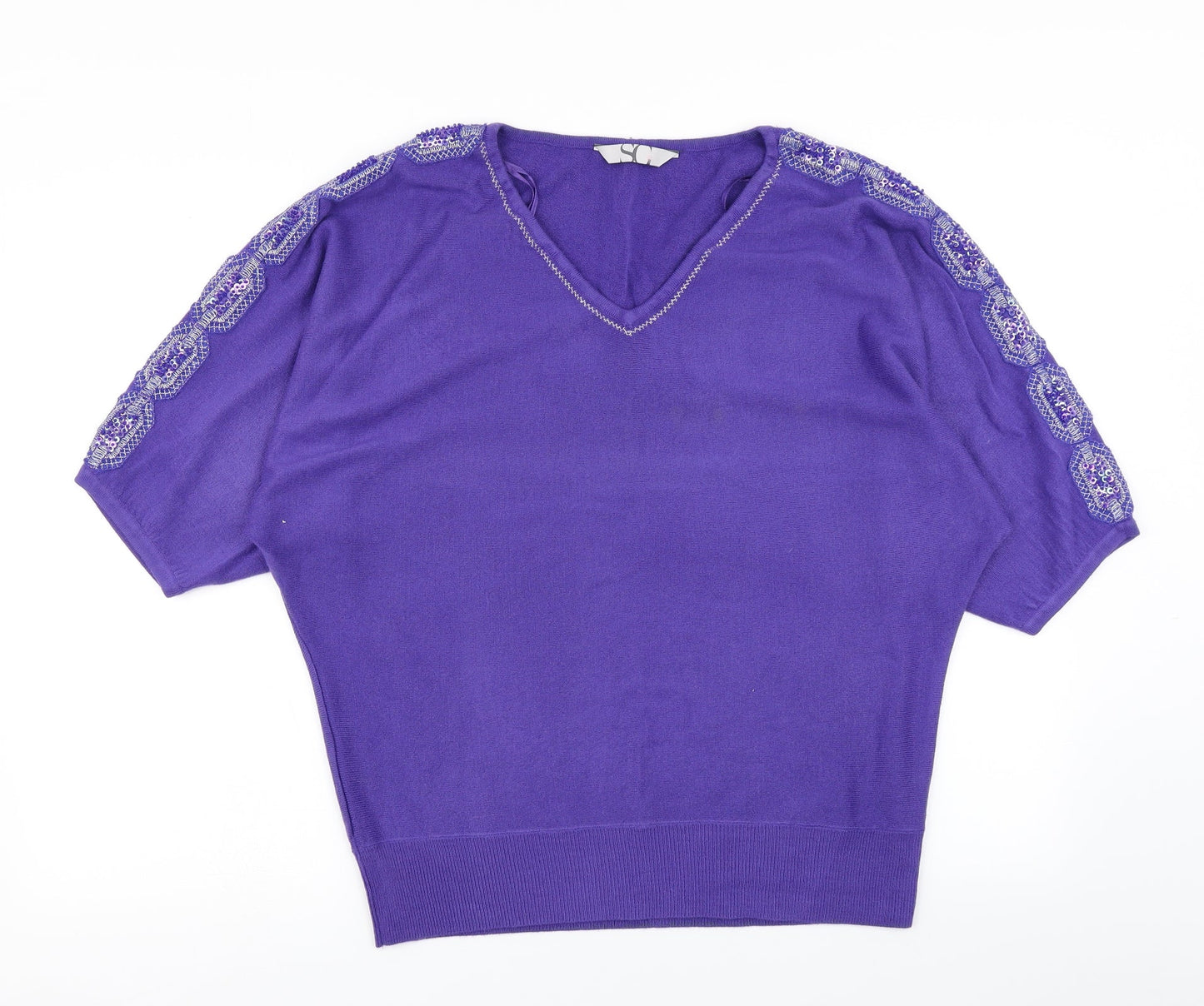 Womens UK Size 12 BHS Purple Pullover Jumper