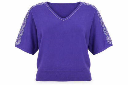 Womens UK Size 12 BHS Purple Pullover Jumper
