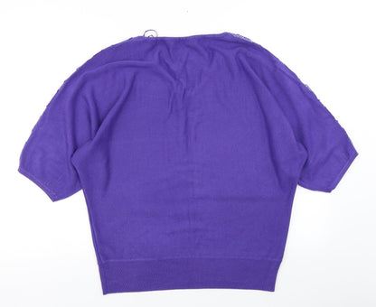 Womens UK Size 12 BHS Purple Pullover Jumper