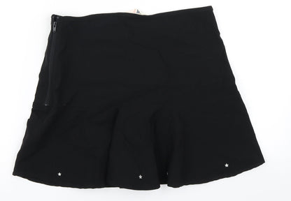 H&M Girls Black   Pleated Skirt Size 15 Years
