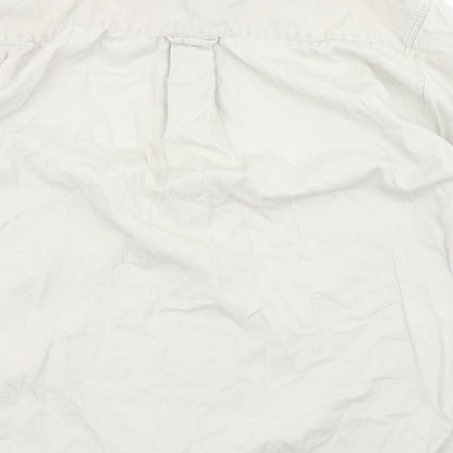 Zantos Mens Beige    Button-Up Size M