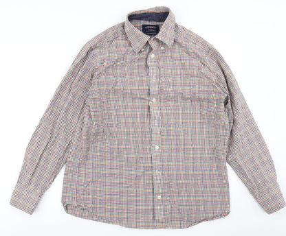 Mens UK Size M Charles Tyrwhitt Pink  Button-Up Long Sleeve Casual Shirt