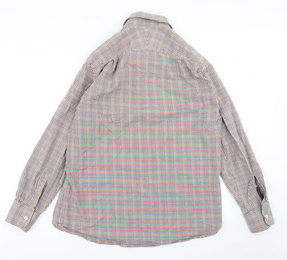 Mens UK Size M Charles Tyrwhitt Pink  Button-Up Long Sleeve Casual Shirt