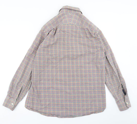Mens UK Size M Charles Tyrwhitt Pink  Button-Up Long Sleeve Casual Shirt