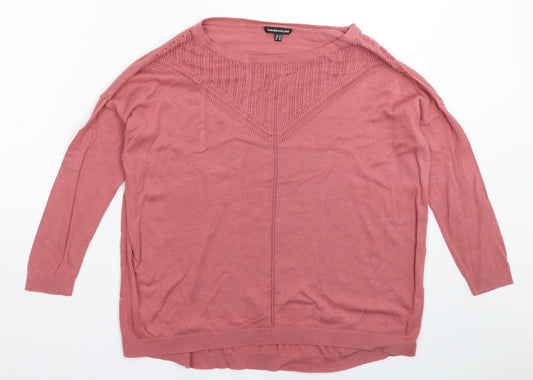 Womens UK Size 10 Warehouse Pink Pullover Jumper