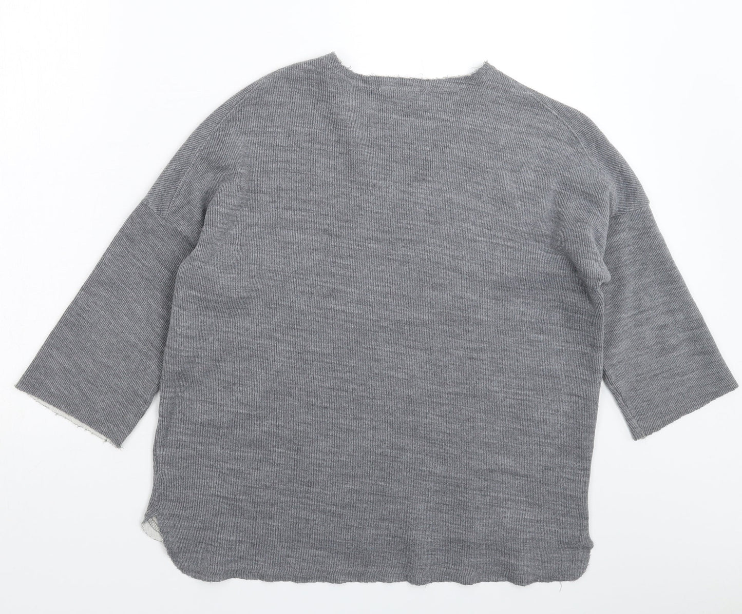 Womens UK Size M Zara Grey Pullover Jumper