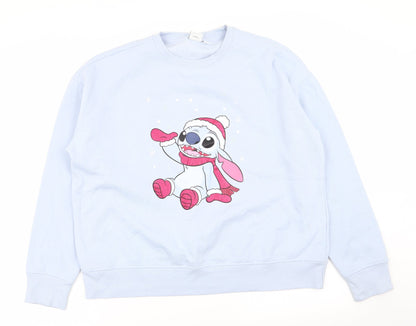 Primark Womens Blue Animal Print  Pullover Jumper Size 12