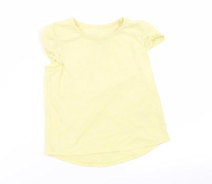 Asda George Girls Yellow   Basic Tank Size 3-4 Years