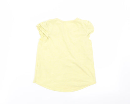 Asda George Girls Yellow   Basic Tank Size 3-4 Years