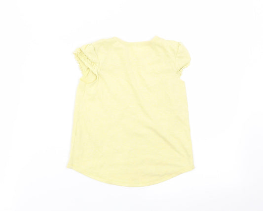 Asda George Girls Yellow   Basic Tank Size 3-4 Years