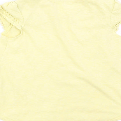 Asda George Girls Yellow   Basic Tank Size 3-4 Years