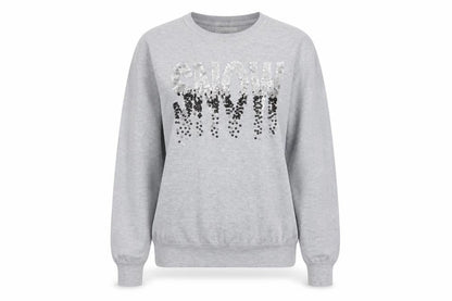 Womens UK Size M Papaya Grey Pullover Jumper