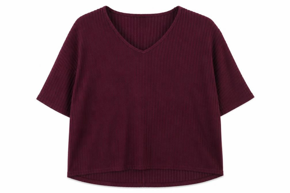 Womens UK Size M New Look Red Basic T-Shirt