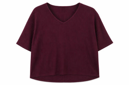 Womens UK Size M New Look Red Basic T-Shirt