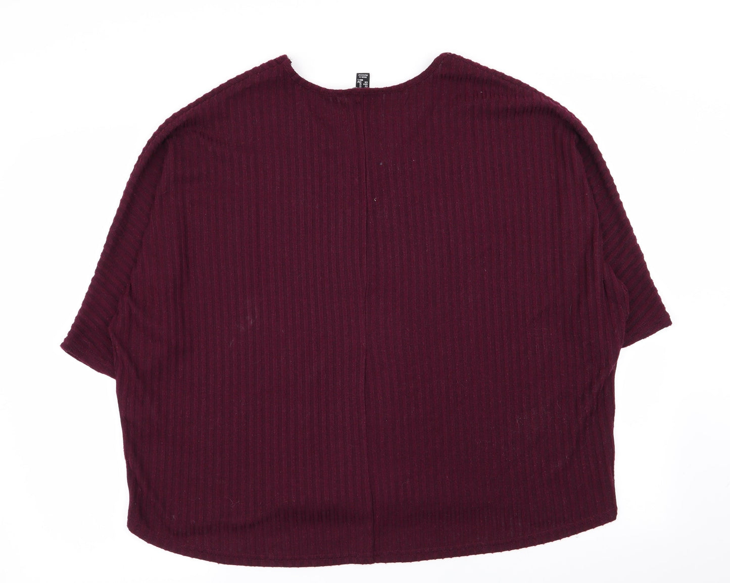 Womens UK Size M New Look Red Basic T-Shirt