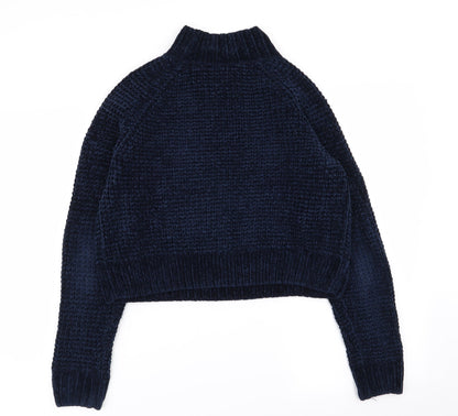 Womens UK Size S Divided by H&M Blue Pullover Jumper