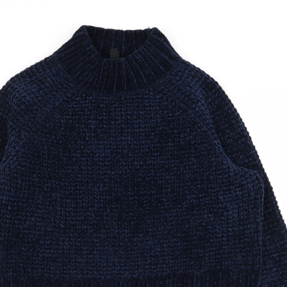 Womens UK Size S Divided by H&M Blue Pullover Jumper