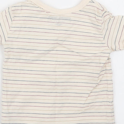 NEXT Boys Multicoloured Striped  Basic T-Shirt Size 6-9 Months