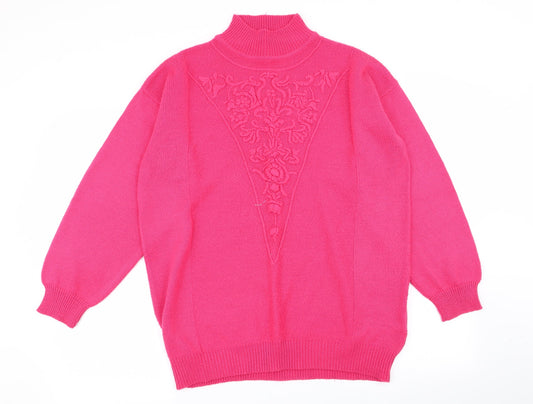 emrece Womens Pink   Pullover Jumper Size 16