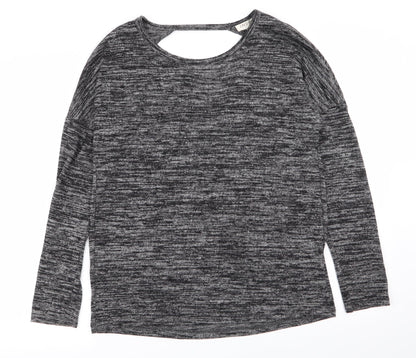 Indigo Womens Grey   Basic T-Shirt Size 10