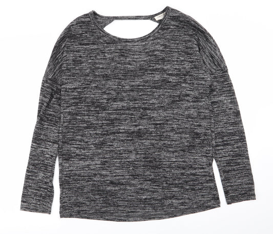 Indigo Womens Grey   Basic T-Shirt Size 10