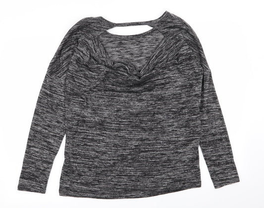 Indigo Womens Grey   Basic T-Shirt Size 10