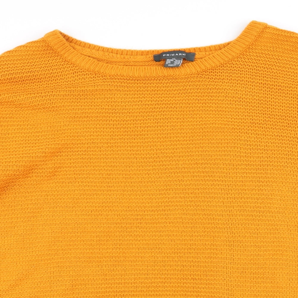 Primark Womens Yellow   Pullover Jumper Size 18