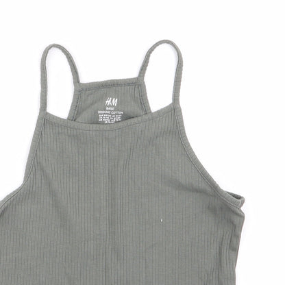 H&M Girls Green   Camisole Tank Size 12-13 Years