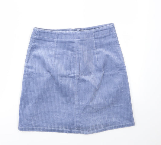 H&M Womens Blue   A-Line Skirt Size 8