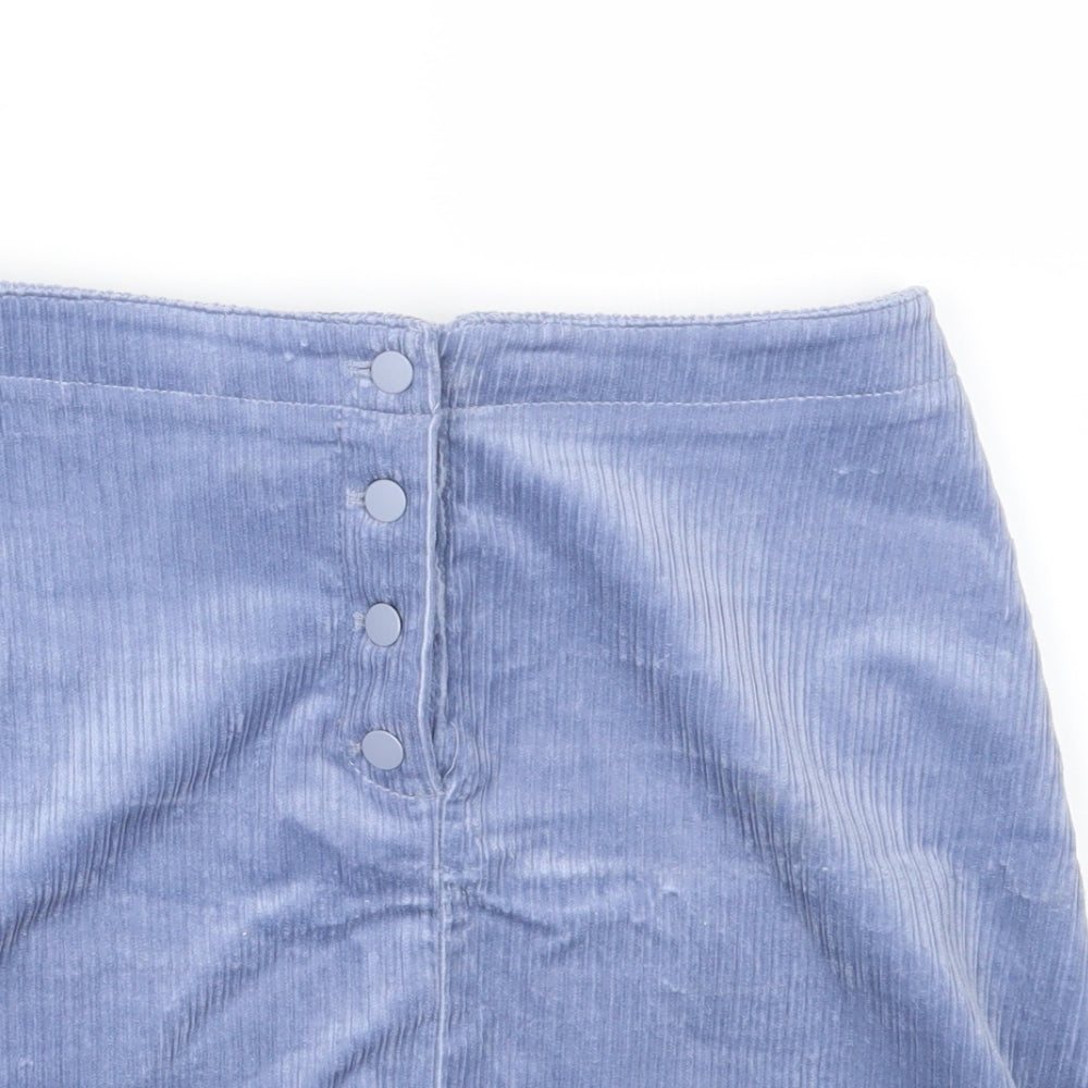 H&M Womens Blue   A-Line Skirt Size 8